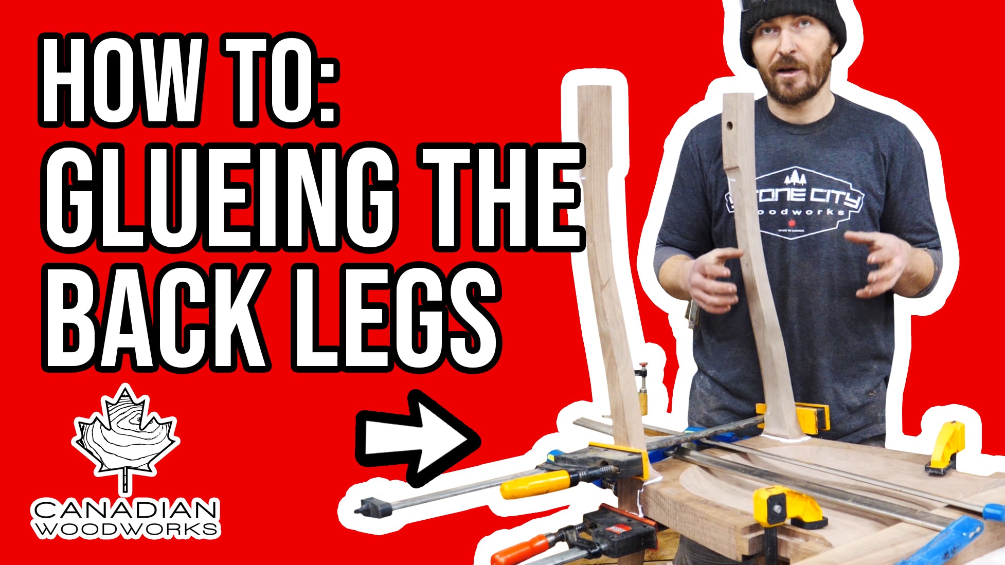 Glueing the Back Legs on my Dining Chair #8