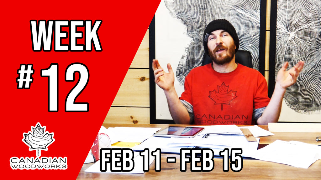 Weekly Re-cap video #12 Leg Shaping, MORE Shou Sugi Ban, & Legacy Lumber hit 100 SUBSCRIBERS!!