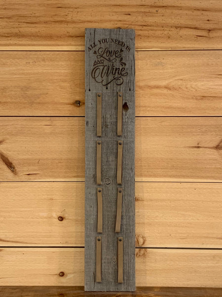 Rustic Barnwood Wine Rack