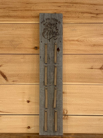 Rustic Barnwood Wine Rack