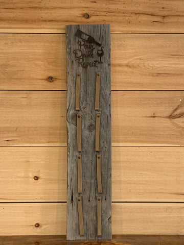 Rustic Barnwood Wine Rack