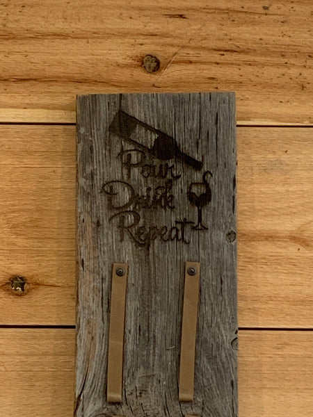 Rustic Barnwood Wine Rack