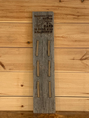 Rustic Barnwood Wine Rack
