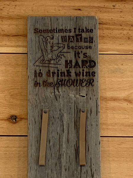 Rustic Barnwood Wine Rack