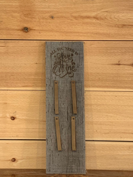 Rustic Barnwood Wine Rack