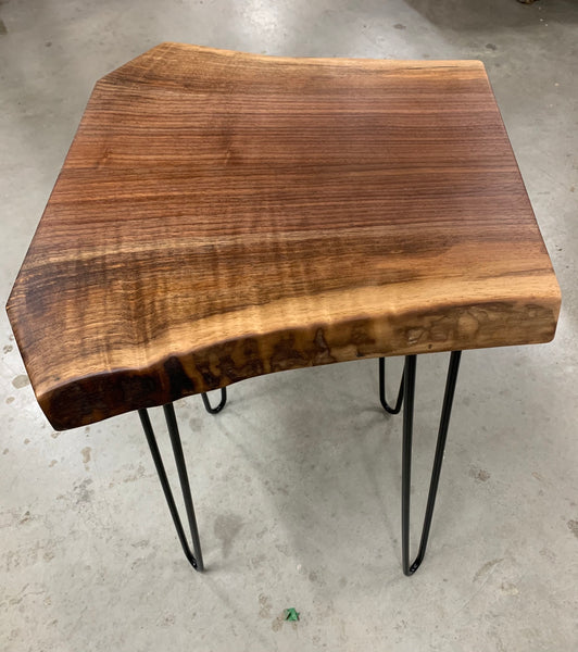 Black Walnut Live Edge Side Table