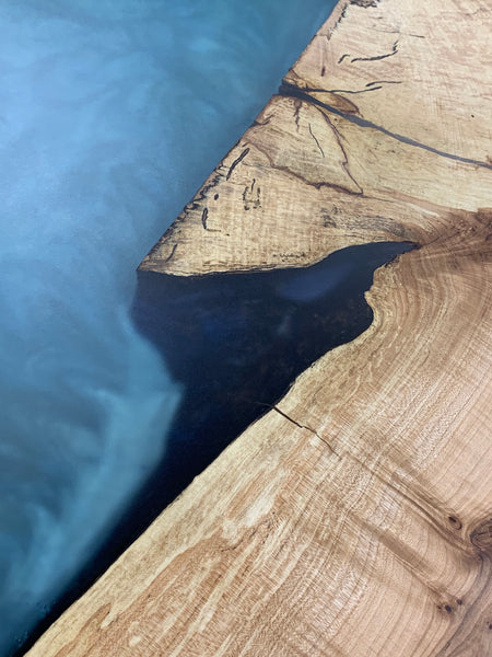 Maple Epoxy River Dining Table
