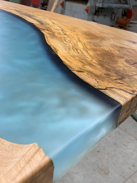 Maple Epoxy River Dining Table