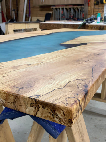 Maple Epoxy River Dining Table